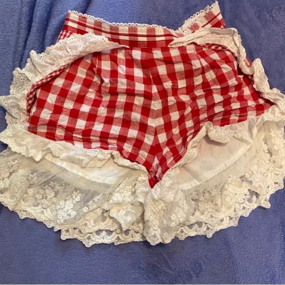 Liz Lisa gingham check shorts